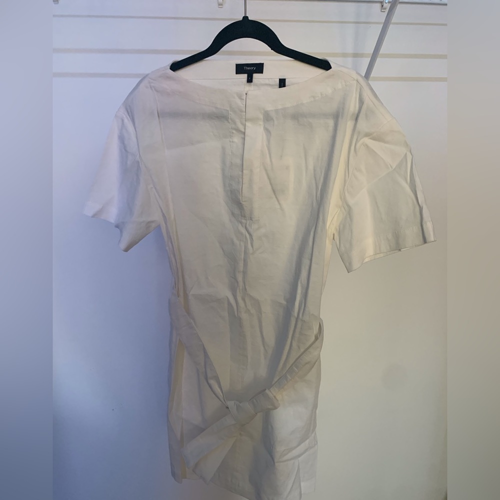 White Theory Dress with waist tie